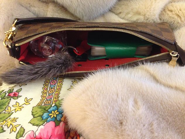 Open small handbag and fur - бесплатный image #348021