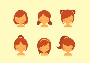Free Kids Hair Style Vector - Kostenloses vector #348071