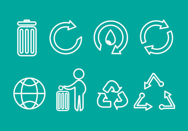 Free Trash Recycle Vector Icons - Kostenloses vector #349851
