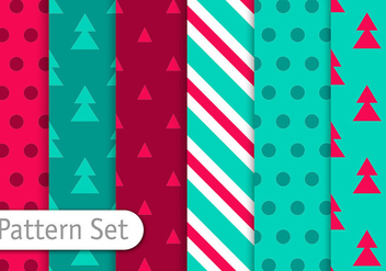 Christmas Decorative Patterns - vector #350851 gratis