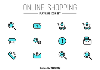 Online Shop UI Vector Icons - Kostenloses vector #352201