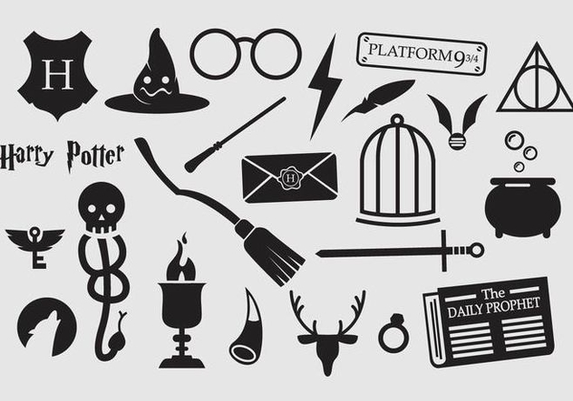 Harry Potter Vector Icons - Free vector #353521
