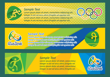 Brasil Olympic Banner Vectors - Kostenloses vector #353711