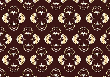 Gold Cotton Plant Vector Pattern - Free vector #353741
