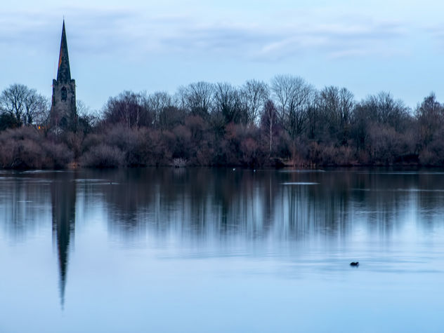 St. Mary the Virgin Church across Attenborough Nature Reserve - Kostenloses image #356541