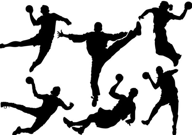 Free Handball Silhouette Vector - vector gratuit #358151 