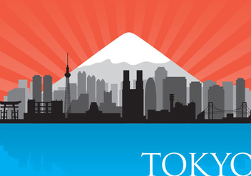 Tokyo Skyline Vector - Kostenloses vector #358701