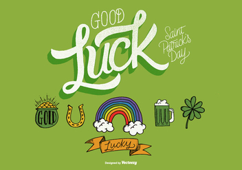St. Patrick's Day Hand Drawn Illustrations - Free vector #358751
