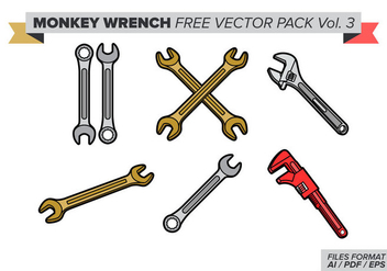 Monkey Wrench Free Vector Pack Vol. 3 - Free vector #360141