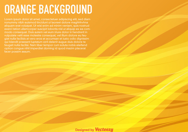 Vector Background With Yellow Waves - Kostenloses vector #361061
