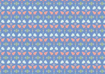 Leafs Floral Pattern - vector gratuit #364571 