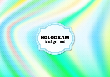 Free Vector Halftone Hologram Background - Kostenloses vector #364881