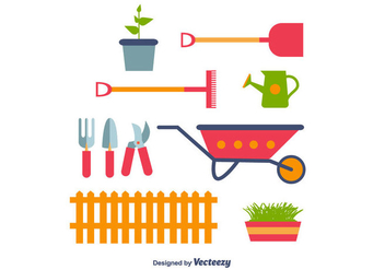 Gardening Icons Vector - vector #366431 gratis