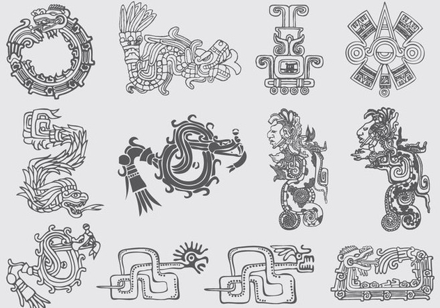 Quetzalcoatl Illustrations - Free vector #367641