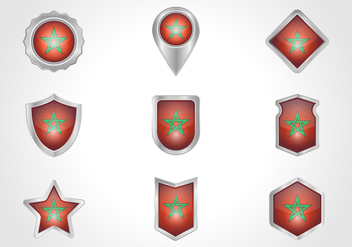 Free Morocco Badge Vector - vector gratuit #368691 
