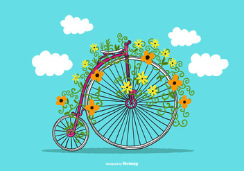Penny Farthing Vector Bike - Free vector #368701