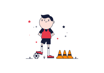 Free Soccer Player Vector - Free vector #368971