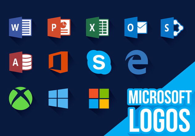 Microsoft Icons New Logos Vector - бесплатный vector #370421