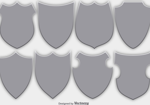 Vector Set Of Shields/Security Emblems - Free vector #371201