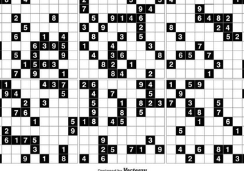 Vector Black Sudoku Puzzle Game - Free vector #371211
