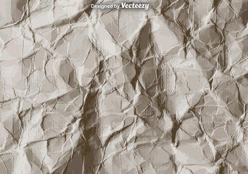 Vector Crumpled Paper Texture - vector gratuit #375741 