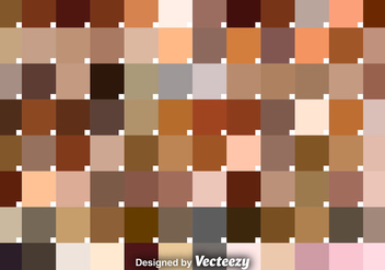 Vector Set Of Skin Tone Swatches - Free vector #376361