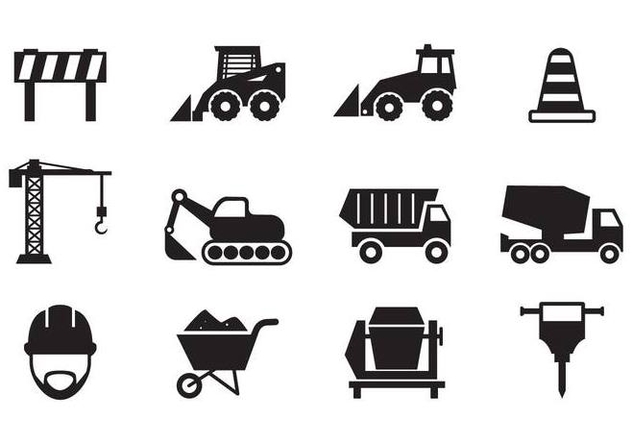 Free Construction Icons Vector - Free vector #377351