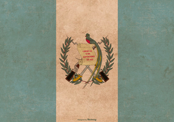 Grunge Flag of Guatemala - Kostenloses vector #378941