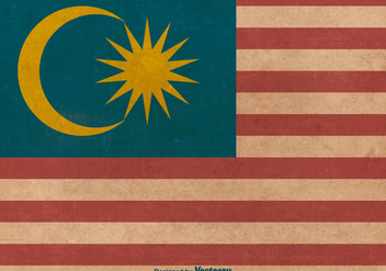 Grunge Style Flag of Malaysia - vector gratuit #378951 