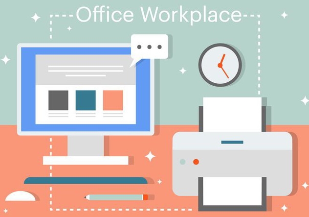 Free Flat Business Office Vector Elements - Kostenloses vector #379111