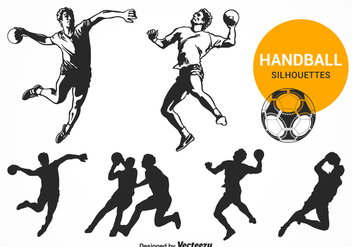 Free Handball Silhouettes Vector - vector gratuit #379531 