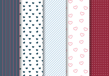Free Valentine's Day Pattern Vector - Free vector #380721