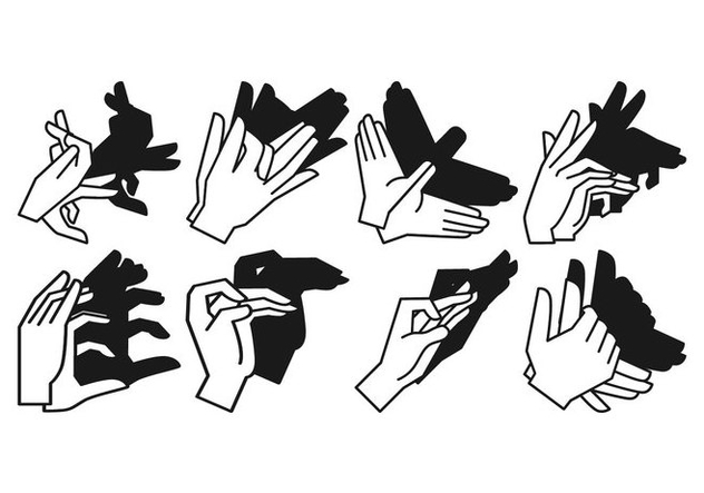 Free Shadow Hand Puppet Vector - Free vector #381471