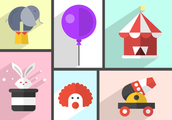 Free Circus Icons - vector #381901 gratis