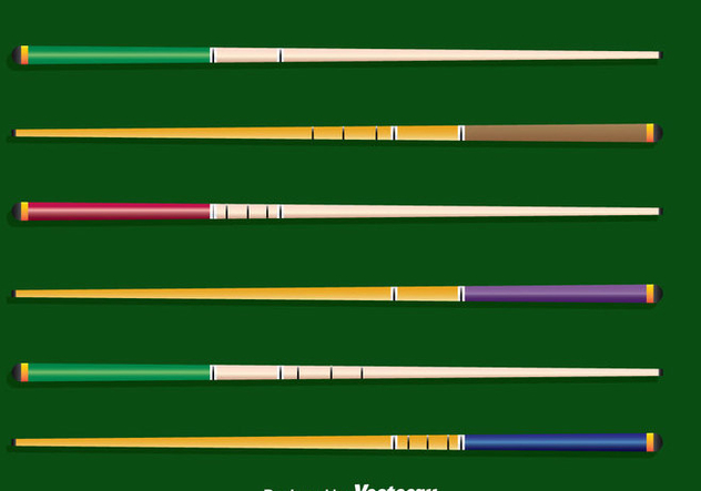 Pool Sticks Collection Vector - Free vector #382111