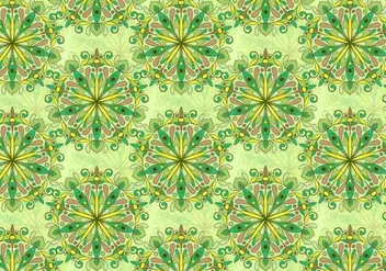 Green Vector Colorful Mandala Pattern - бесплатный vector #383941