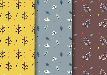 Free Fall Trees Pattern Vector - Free vector #385321