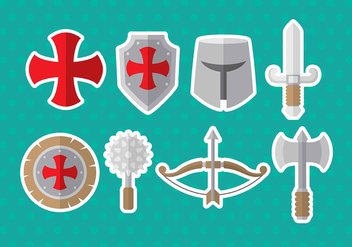Templar icons - vector #386451 gratis