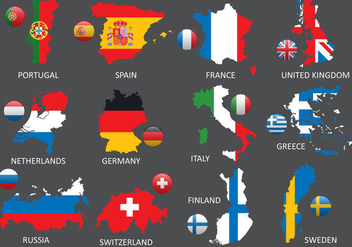 Europe Maps - Free vector #387501