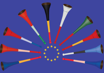 Free Vuvuzela Icons - vector gratuit #387931 