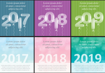 New Year Templates - Kostenloses vector #388501