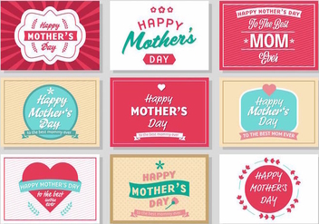 Free Mother's Day Vintage Poster Vector - Free vector #389091