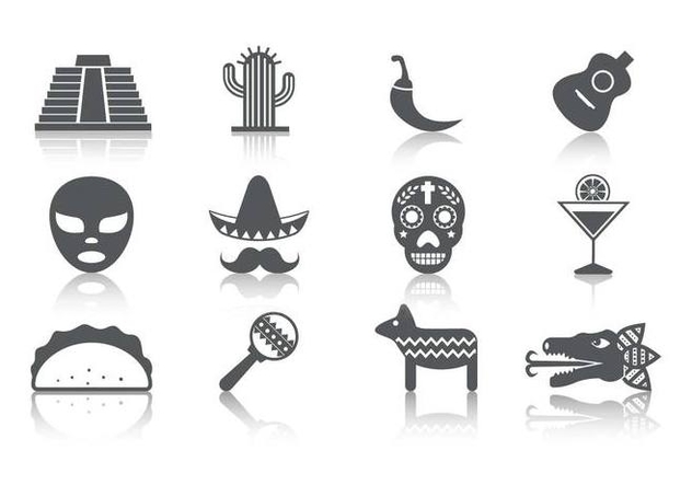 Free Mexico Icons Vector - Free vector #390401
