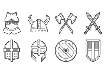 Free Medieval Armor Icon Vector - vector #390421 gratis