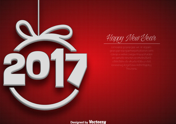 Abstract Elegant Background For 2017 New Year Celebration - vector #391761 gratis