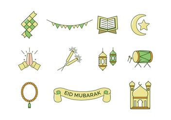 Free Eid Mubarak Vector - vector gratuit #392221 