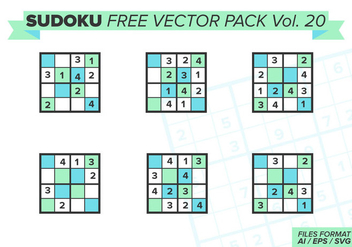 Sudoku Free Vector Pack Vol. 20 - Kostenloses vector #394621