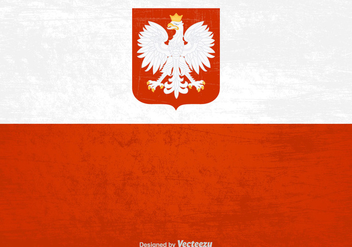 Free Polish Grunge Flag Vector - vector #399141 gratis