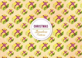 Free Vector Watercolor Gifts Pattern - Free vector #399461