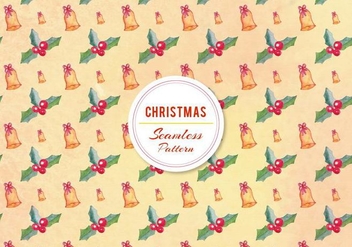 Free Vector Christmas Bell Pattern - Free vector #399811